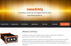 nexoDAQ product webpage launched